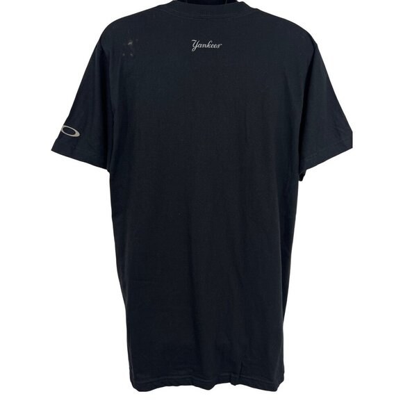 Oakley Mens New York Yankees Black T-Shirt Size Large L Cotton MLB Black New - Picture 6 of 12